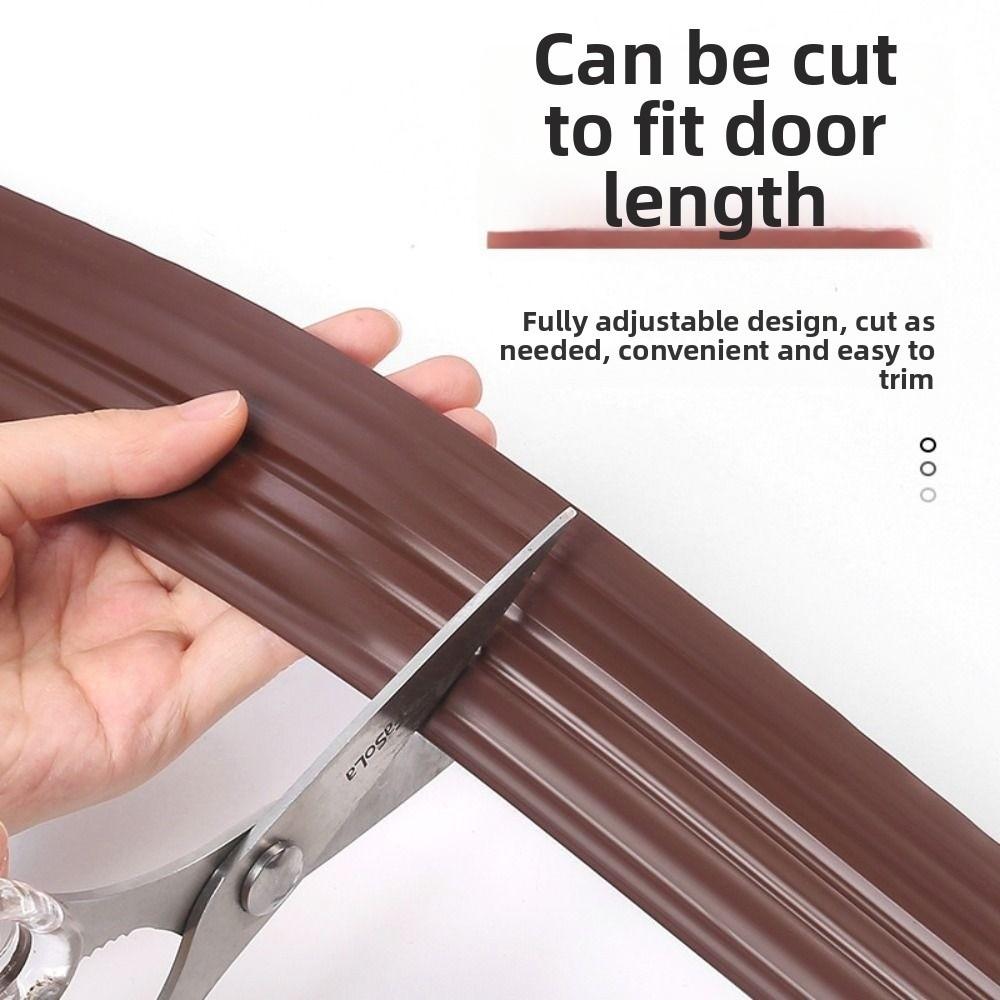 1M Door Bottom Sealing Strip Flexible Dustproof Under Door Draft Stopper Sealing Strip Sound Insulation Weatherstrip Draft Guard