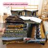SG Dynamo Dresden Pattern Bedding Home Decoration Birthday Gift ( 1 duvet cover + 2 pillowcase, without core),fan merchandise.