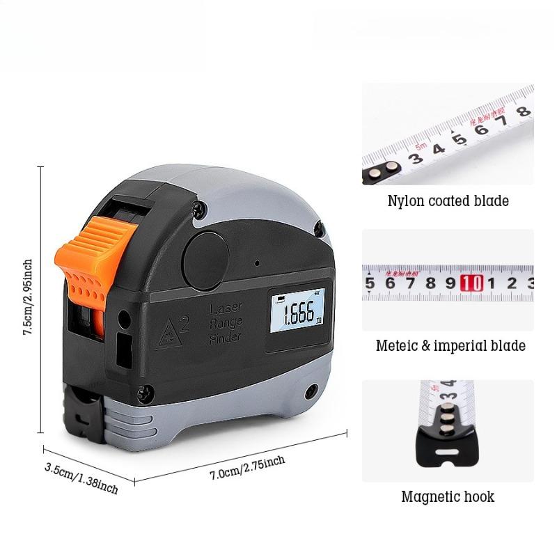 USB Multifunctional Laser Level Infrared Marking Line Right Angle Laser Tape Measure