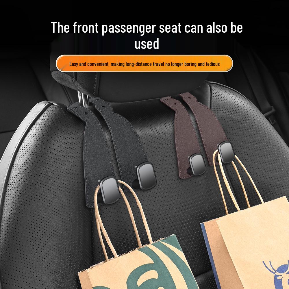 Verbesserte Wildleder Auto Sitzlehne Doppelhaken für Rücksitzaufbewahrung