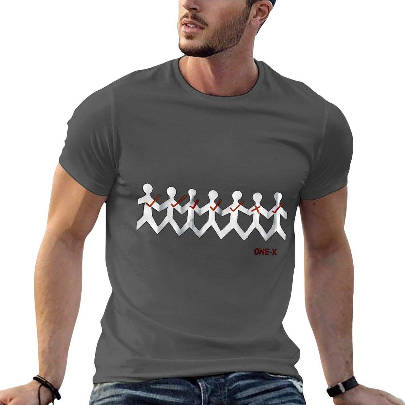 One X t TShirt t shirts for man pack white man t shirts cotton TShirt 4XL