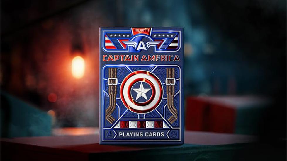 Captain America Playing Cards Marvel Captain America Playing Cards by theory11