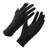 Sunscreen gloves summer women's outdoor driving finger leakage sunshade breathable cool gauze thin cycling ice silk gloves