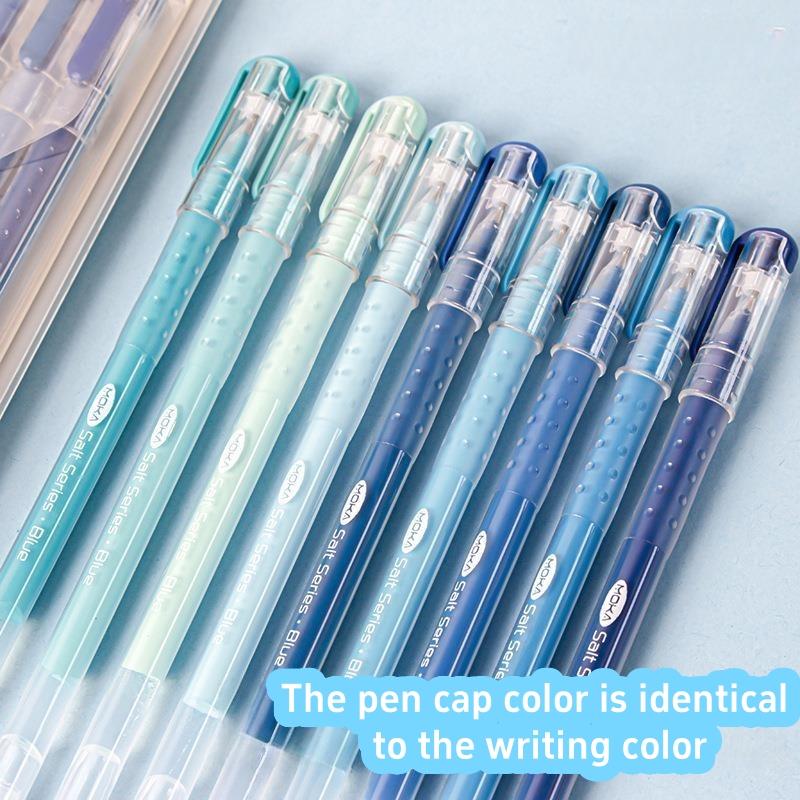 9pcs Romantic Multi Color Pens Set Gel Ink Vintage Marker Liner 0.5mm Ballpoint Stationery Gift