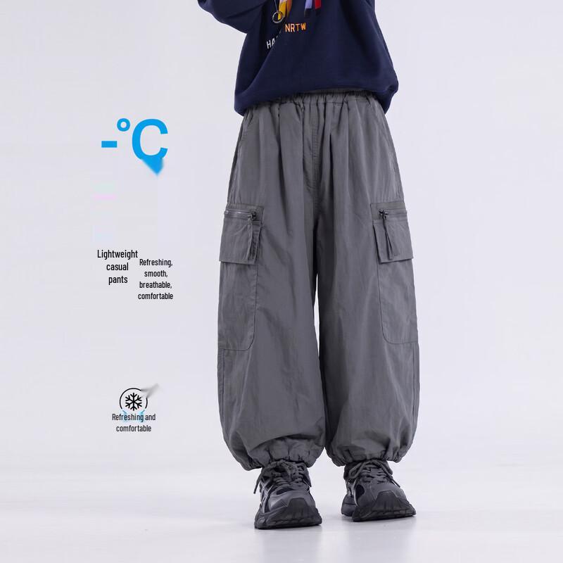 Boys Washed Cotton Cargo Pants 150