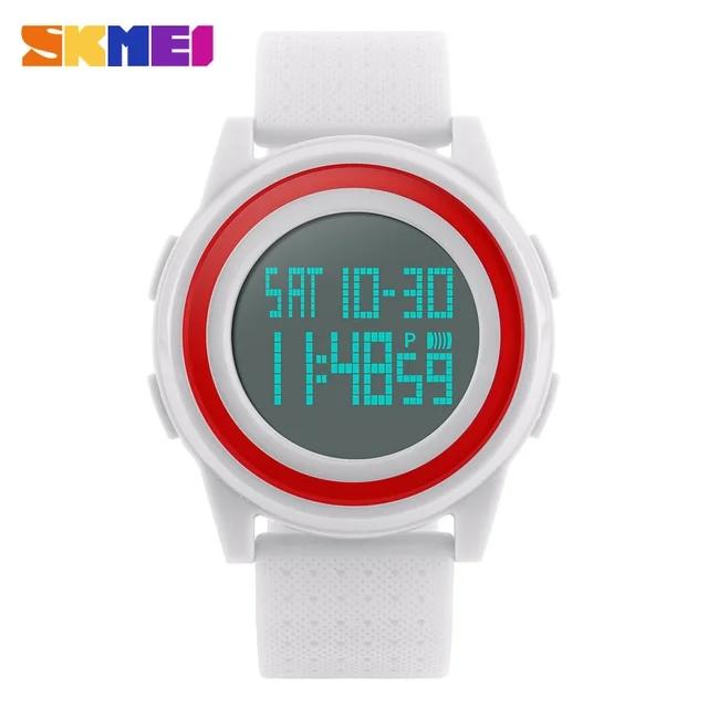 Skmei 1206 Simple Style LED Electronic Male Watch Fashion Multi Color Week 30 Meters Waterproof Casual Digital Men Wrist Watches Skmei 1206