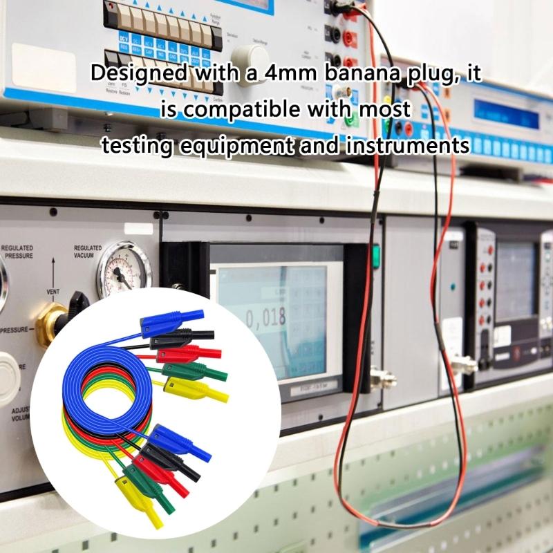 Strong 4mm Banana Test Leads Insulation Strong PVC Banana Plugs  Test Cables Safety Enhances Designs for Multimeter
