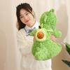 Cute Green Avocado Little Dinosaur Plush Toy Sitting Dinosaur Doll Pillow Boy Sleeping Soothing Doll