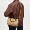 Coach Rowan 25 Logo Zipper Closure Coated Canvas Shoulder Crossbody Tote Bag Medium Women handbags Light-Khaki CS185-IMWQ4