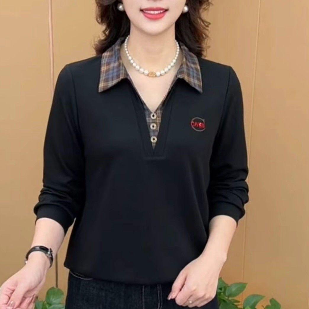 

Осенний пуловер с длинным рукавом в стиле двойки, облегающий, для женщин 4XL (135-145 jin)