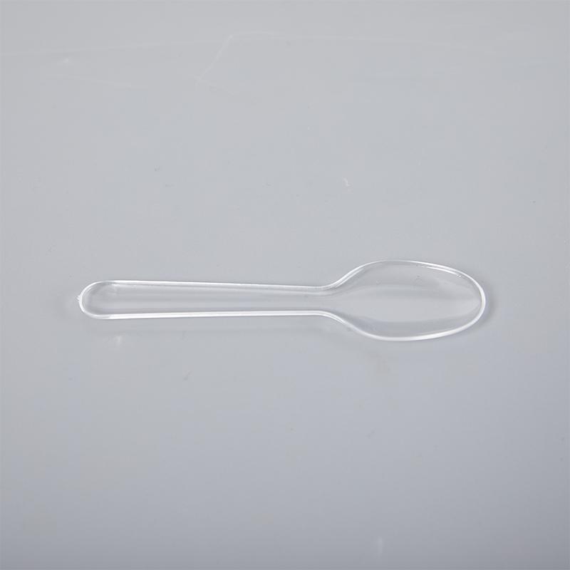 200 Adet Mini Şeffaf Plastik Kaşık Tek Kullanımlık Düz Takım Jöle Dondurma Tatlı İçin