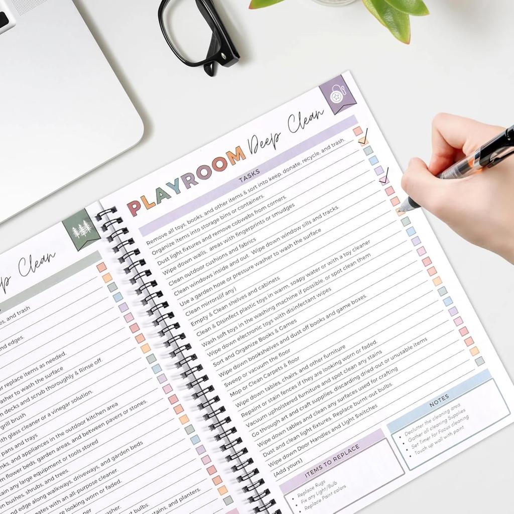Adhd Cleaning Planner For Adults And Teens Adhd Cleaning And Organizing Planner Cleaning Schedule And Checklist Notebook List Daily Weekly Monthly