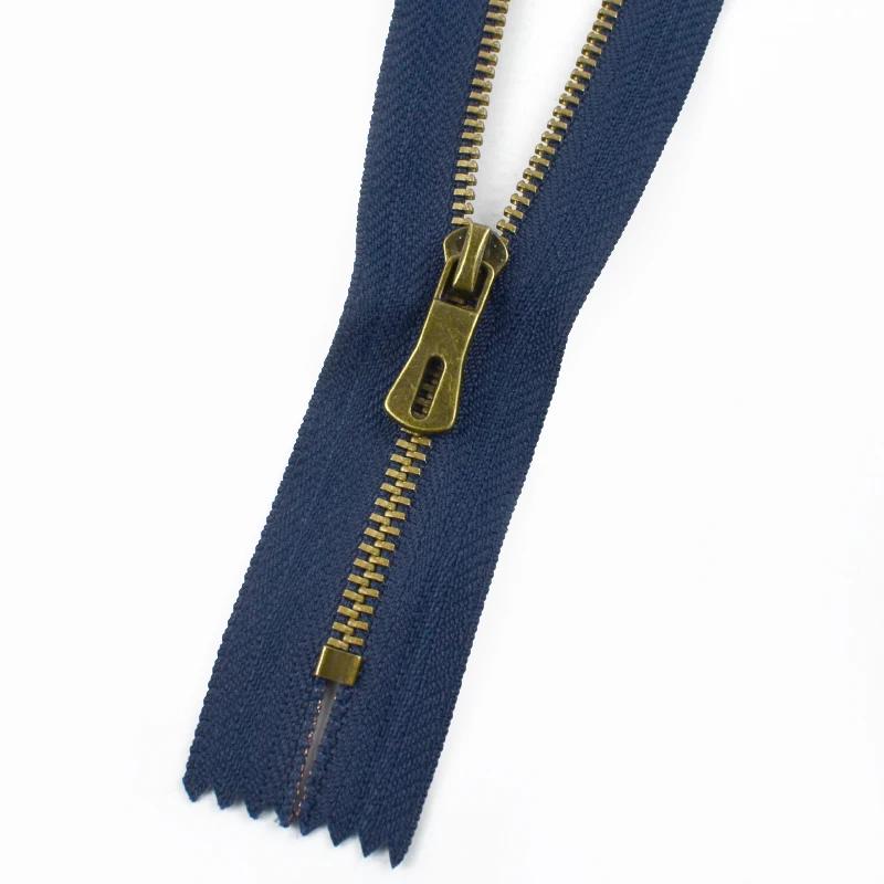1-10Pcs 15-30cm 5# Metal Zippers Close-end Auto-lock Zipper for Pocket Jeans Backpack DIY Garment Sewing Repair Zip Accessories