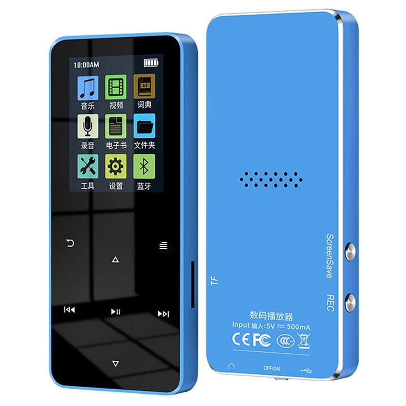Mp4 Player With Bluetooth Built-In Speaker Touch Key Fm Radio Video Player