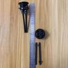 2pcs Universal Dual Flush Push Button for Toilet Tank Black Round Head Easy Install Water Saving Bathroom Replacement Part