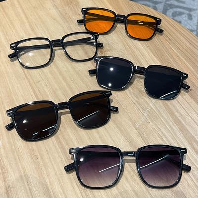 Fashion Eyewear Anti-Blue Light Square Sunglasses UV Sunglasses Anti-Reflective Retro Square Frame Sunglasses For Fashion Wear