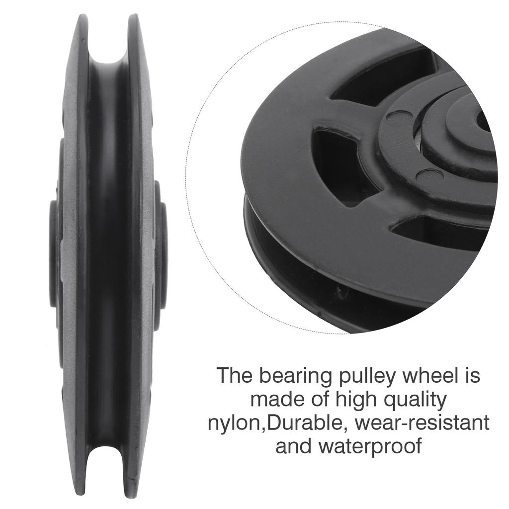 10Pcs/Set 95MM Universal Nylon Bearing Pulley Wheel Replacement Gym Fitness Equipment