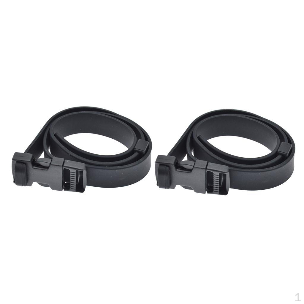 

1 пара резиновых ремней для дайвинга диаметром 26 дюймов, черные