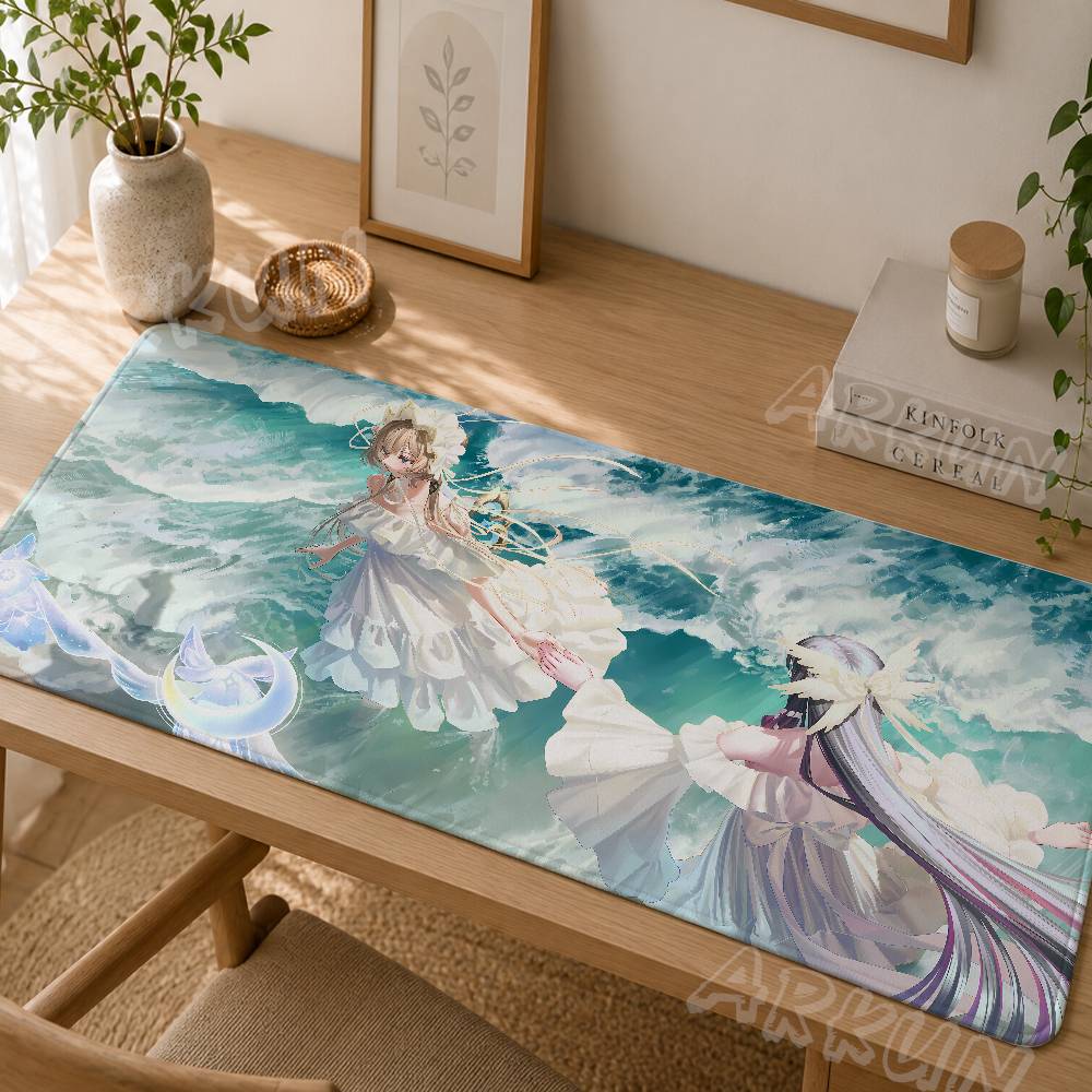 Kawaii Sandrone Anime Girl Mouse Pad Game Genshin Impact Desk Mat Beautiful Anime Girl Gaming Non Slip Rubber Base Keyboard Mat