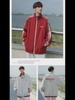 Hong Kong Style Men's Striped Two-Sided Stand-Up Collar Jacket - Casual Loose Fit for Spring and Autumn