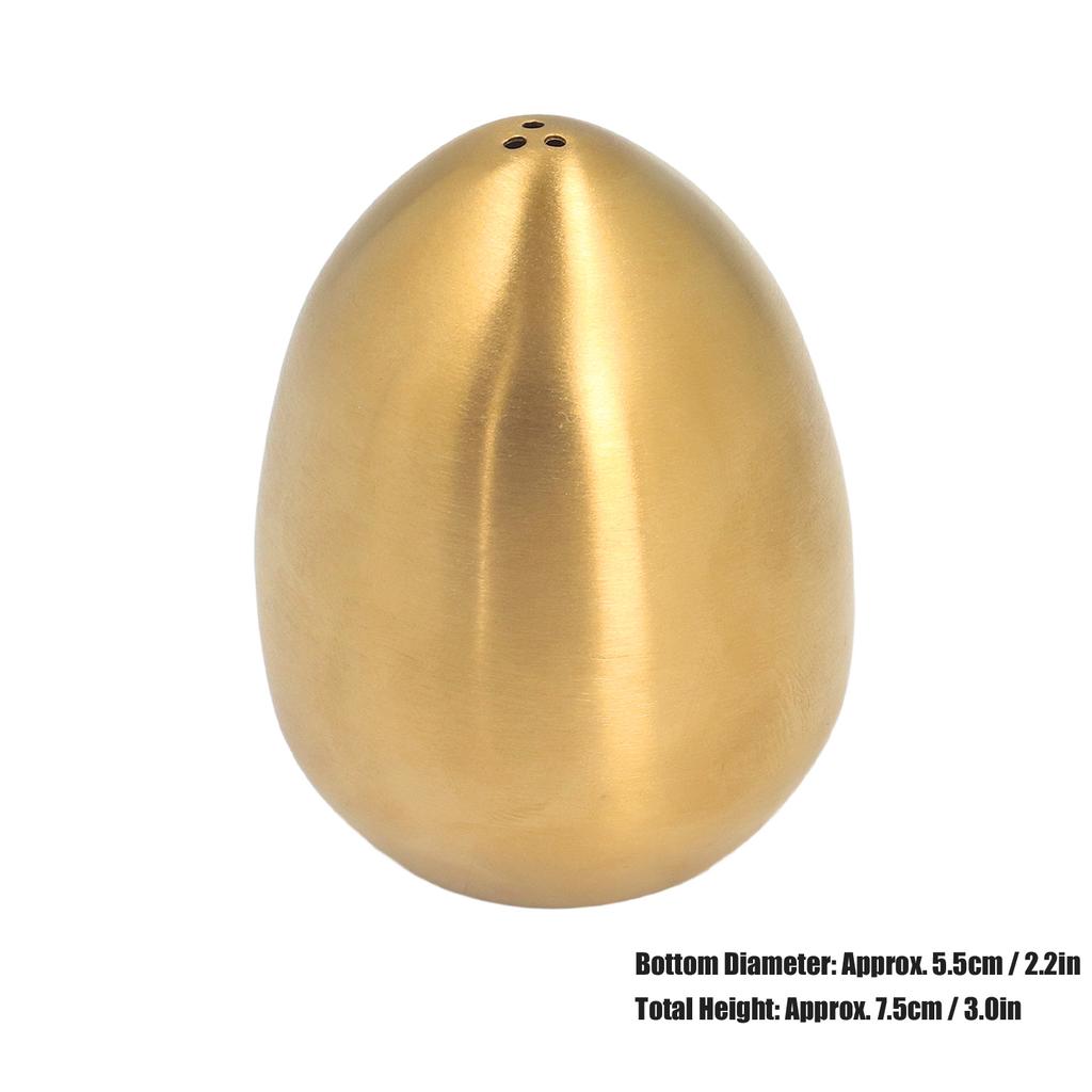 Egg Spice Shaker Stainless Steel Egg Shaped Pepper Shaker for Outdoor Barbecue Restaurant Banquet Party Egg Shaped Pepper Shaker