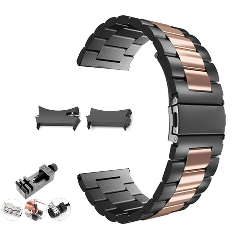 No Gaps Stainless Steel Band for Samsung Galaxy Watch7 6 4 Classic 46mm 47mm/Watch4 5 Pro 44mm 40mm Strap Curved End Bracelet