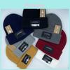 Knit Hat For Men Women Indoor Outdoor Warmth Street Style With Letter Embroidery