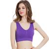 Double-layer sports padded thin, European and American large-size yoga sports without steel ring vest