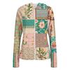 Women Lightweight Hooded Sun Protection Jacket Full Zip Long Sleeve Printed Pocket Outdoor Activewear Windbreaker