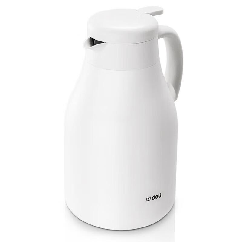 Deli LL101-W 1.8L Stainless Steel Vacuum Insulated Thermos Flask