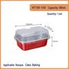 Disposable Aluminum Foil Basque Cake Container with Lid