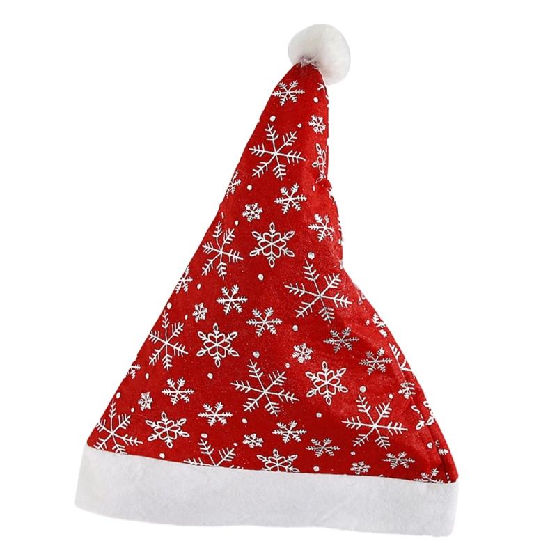 Warm Christmas Beanie Winter Santa Hat for Adult and Teens Windproof Hat A0KF