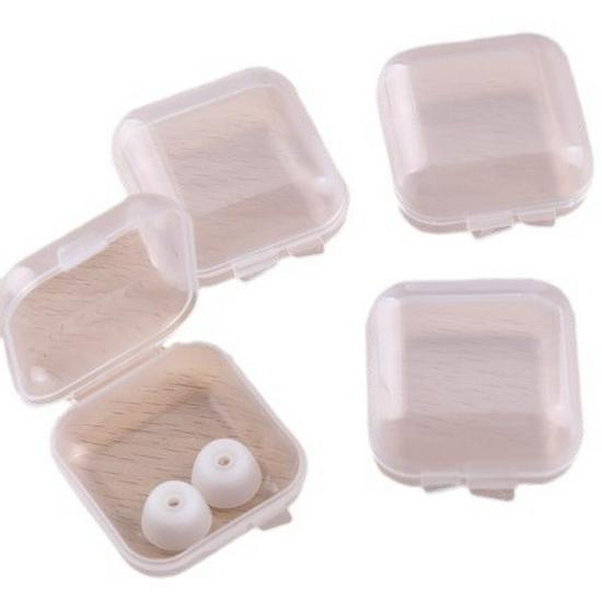 Obdélníkový průhledný PP plastový úložný box na sluchátka a psací potřeby