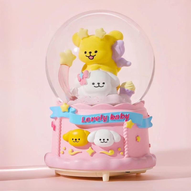 Astronaut Crystal Ball Music Box Ornament - Student Snow Globe Birthday Gift