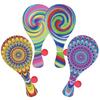 Given to her/His gift 4One Pack Fantasy Paddle Ball Fun paddle ball set with strings Vintage multi-piece gift and prize pack Indoor and Outdoor
