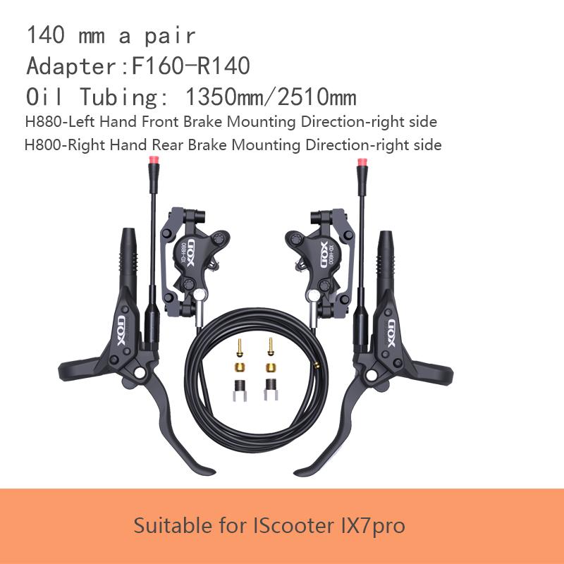 XOD H800/H880 Elektroroller Hydraulikölbremse für IScooter IX4, IX5s W9 Elektroroller Hydraulische Scheibenbremse