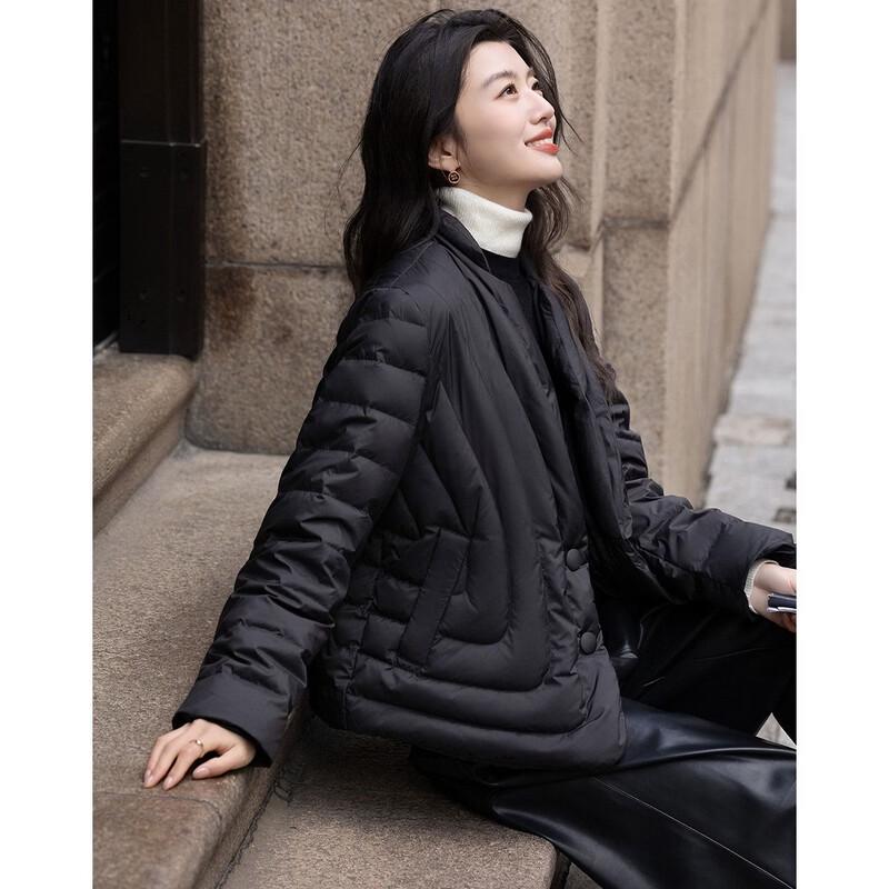 Demana Women's 95% Goose Down New Chinese Style Blazer Jacket