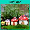 Mushroom Diy Resin House Castle Garden Craft Decor Miniature Micro Art Landscape