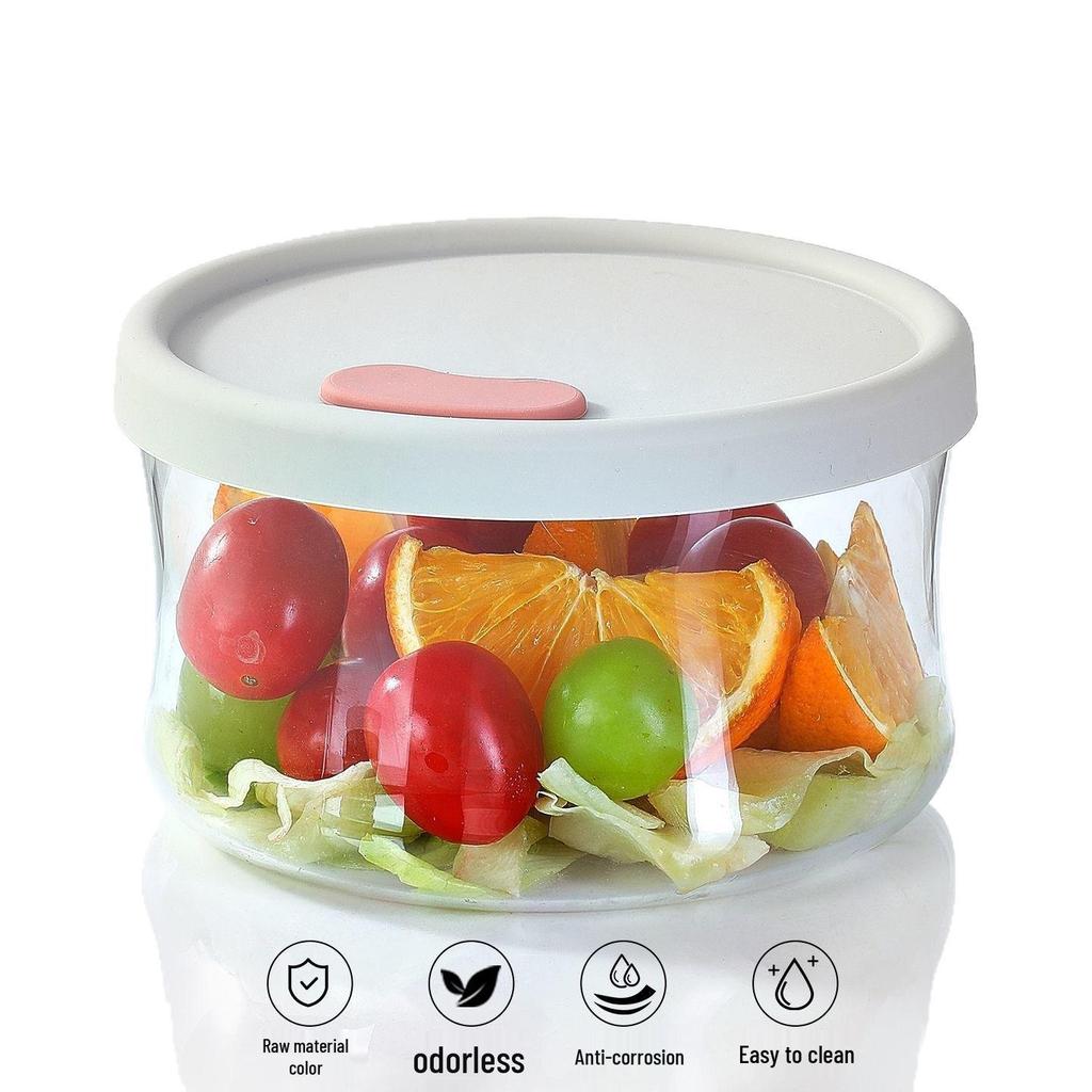 Ultra-Light Borosilicate Glass Lunch Container with Lid, Microwave & Fridge Safe