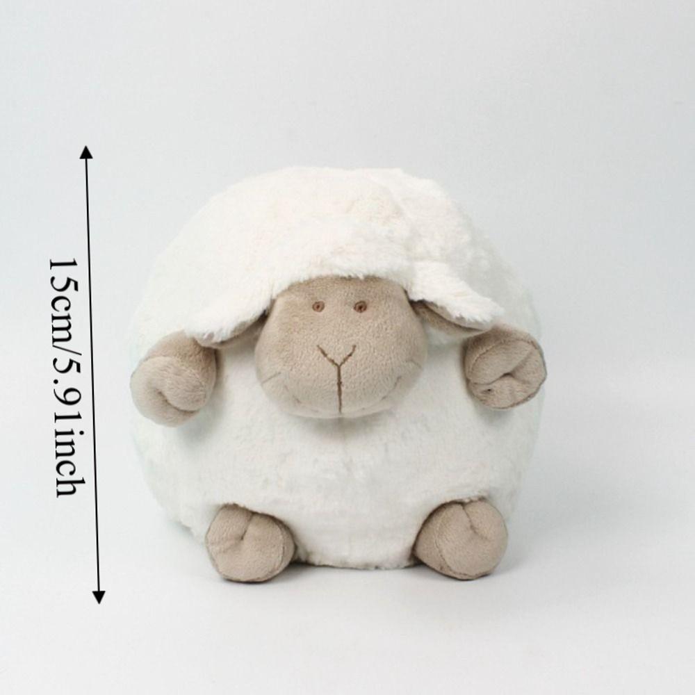 Cozy Stuffed Lamb Doll Huggable Plush Pillow Toy Gift Sheep Ball Doll Kids