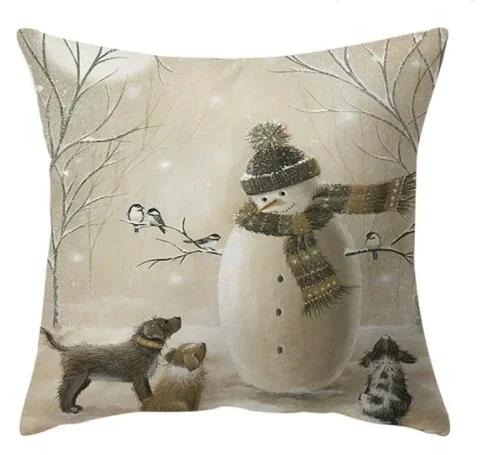 Christmas Pillowcase Cushion Cover Christmas Decorations for Home Christmas Ornament Gift Happy New Year