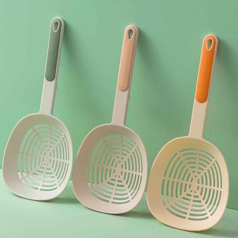 Kitchen Colander Noodle Spoon Dumpling Filter Pasta Long Handle Drain Scoop