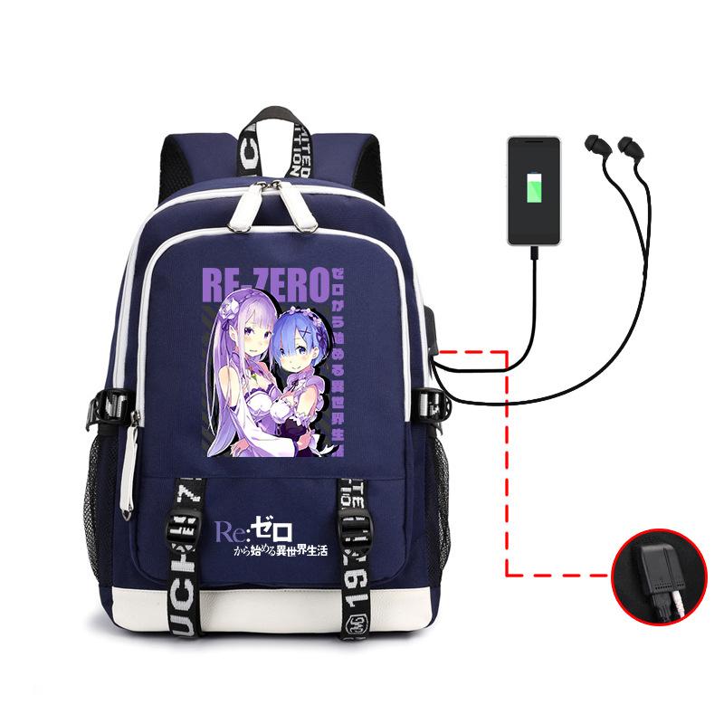 A Different World Life From Scratch Peripheral Printing School Bag Outdoor Usb Headphones Backpack
