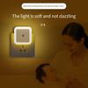 Wireless LED Night Light Compact EU Plug-type Lighting Control Sensor Suitable Children's Rooms Bedrooms Corridors Passageways