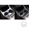 Für Dodge Journey 2011-2017 Kohlefaser Mittelkonsolen-Becherhalter-Panel-Zierleiste Abdeckung Auto-Innenzubehör Dekorativer Aufkleber