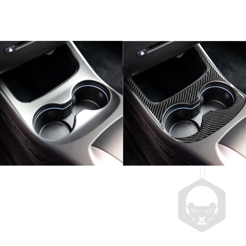 Für Dodge Journey 2011-2017 Kohlefaser Mittelkonsolen-Becherhalter-Panel-Zierleiste Abdeckung Auto-Innenzubehör Dekorativer Aufkleber