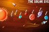 Photomural Orange Solar System Non-Woven 90x60