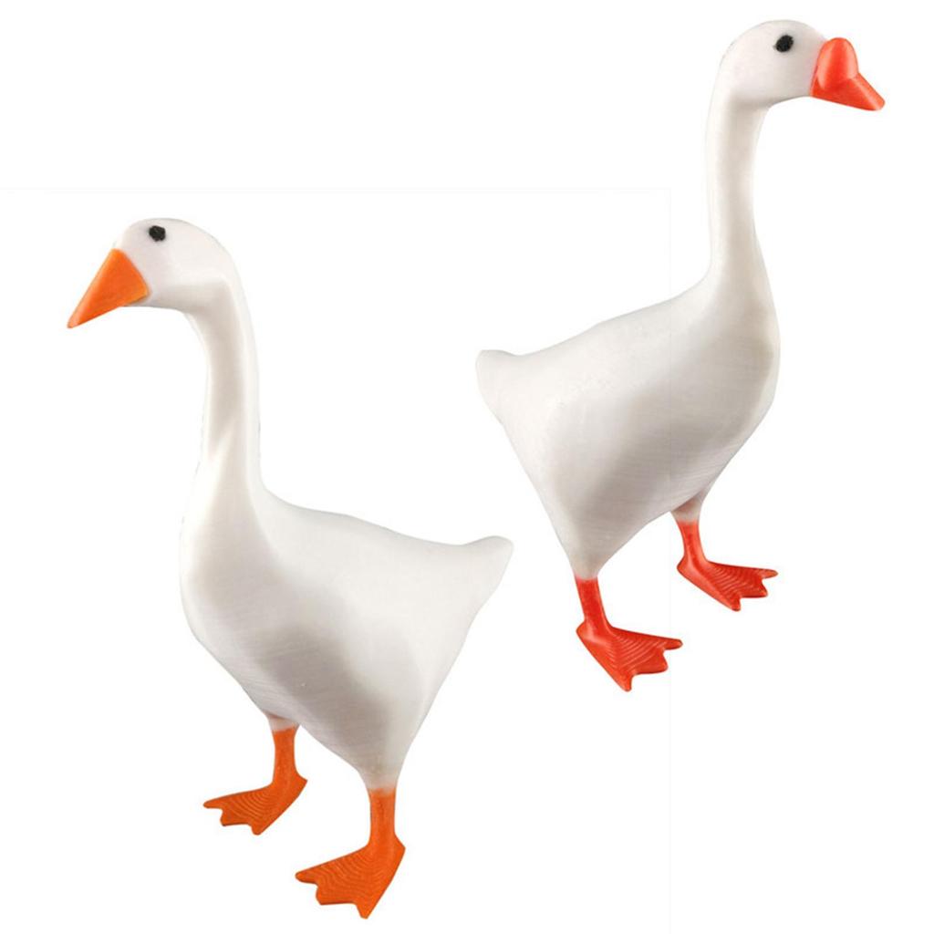 Cute Magnetic Goose Figurine Magnetic Keys Holder Magnetic Magnet Goose Keychain Keys Knives Storage Home Desktop Decoration