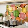 Glass Kitchen Chopping Boards with Citrus Fruit Graphics 2x40x52 cm