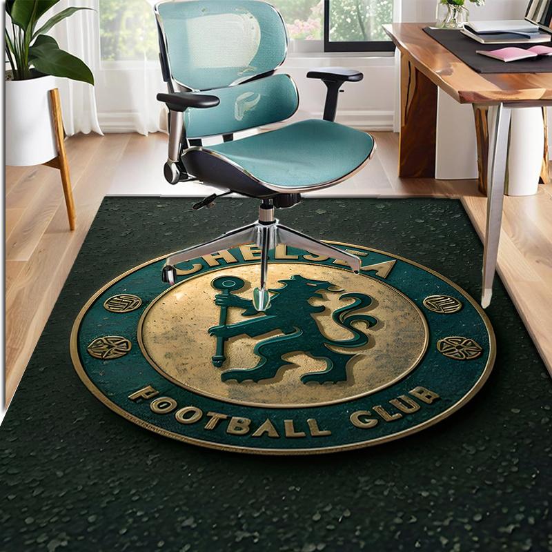 Chelsea F.C Muster Teppich, Innen-/Außenmatte, für Picknick, Spielzimmer, Schlafzimmer, Büro, Wohnzimmer, Heimdeko Teppich, Geburtstagsgeschenk